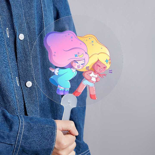 クリアPVC製うちわ