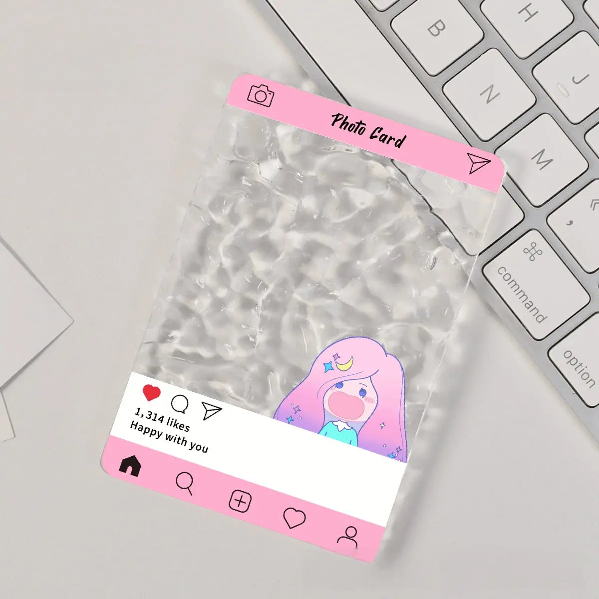 水面アクリルカード