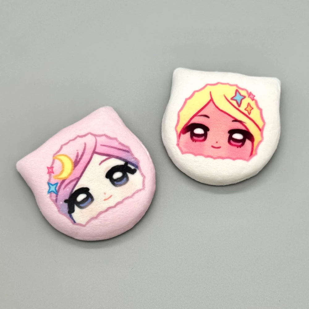 ふわふわ缶バッジ(ネコ型)