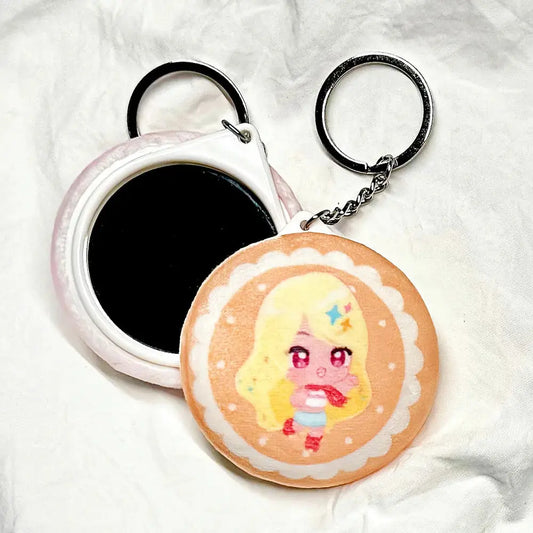 ふわふわミラーチャーム