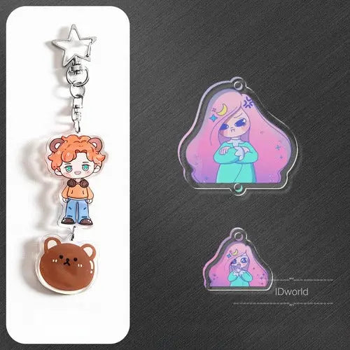 つながる2連アクリルキーホルダー - idworld