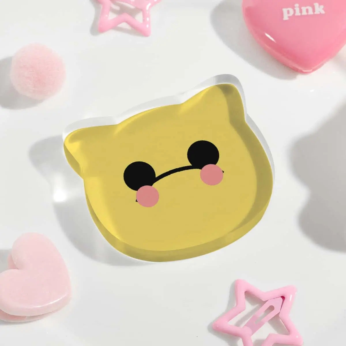 ネコ型ダイカットアクリルブロック - idworld