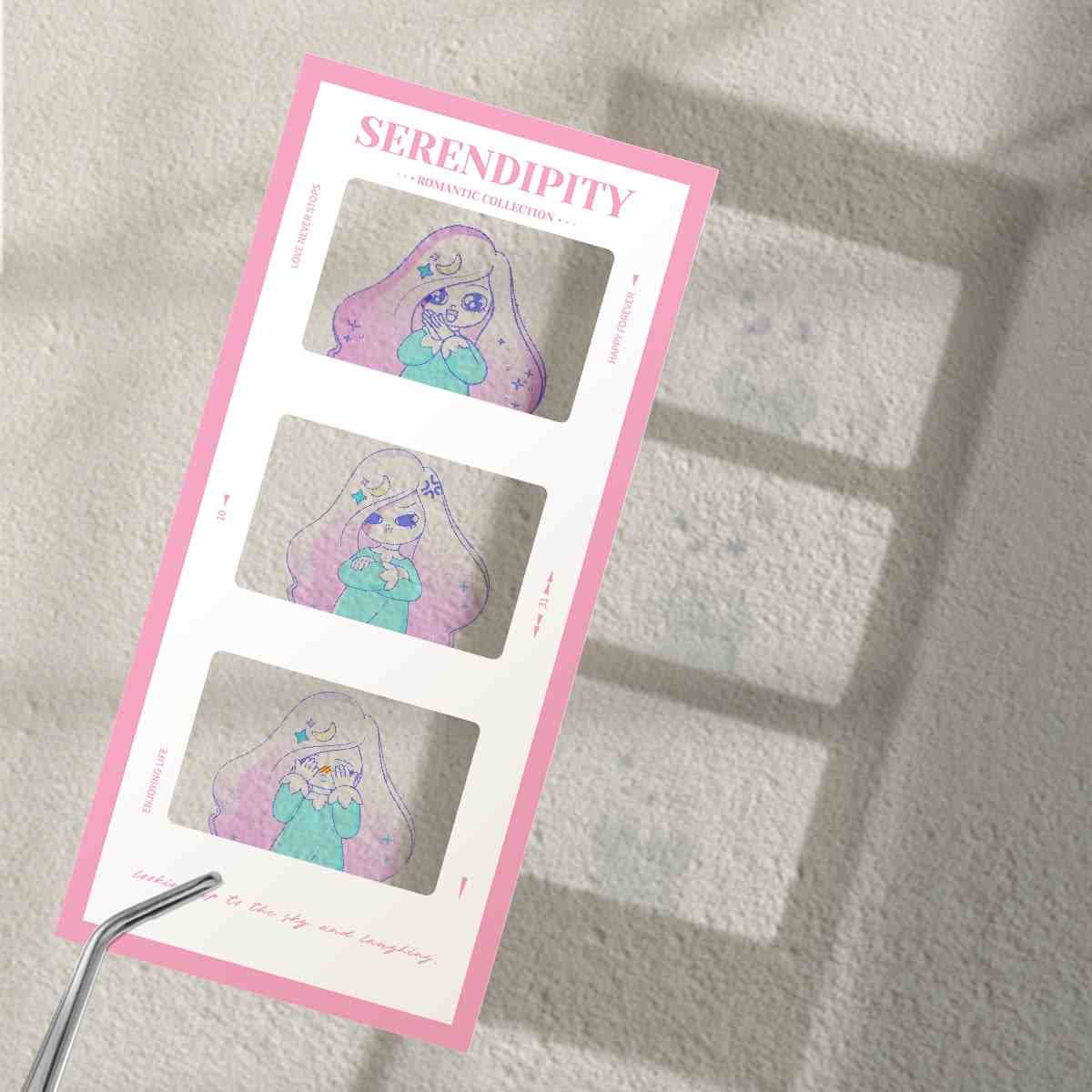 3連光投影チェキ風カード