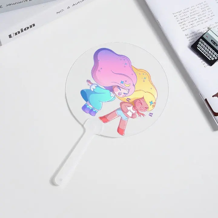 クリアPVC製うちわ