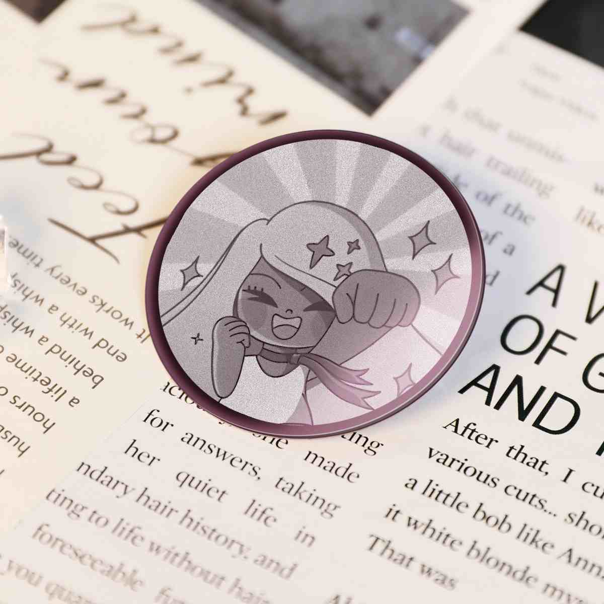 レーザー彫刻缶バッジ(円形) - idworld