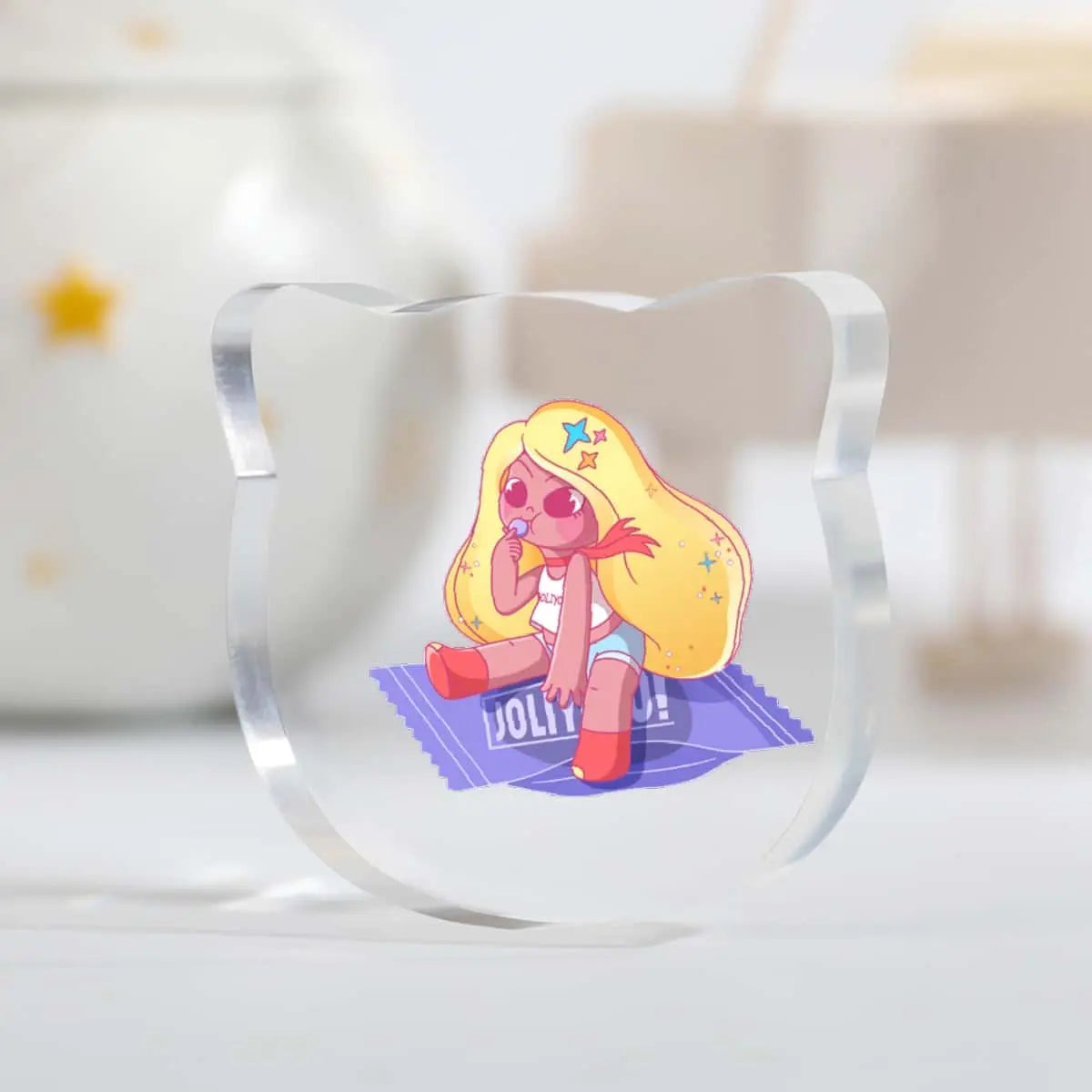 ネコ型ダイカットアクリルブロック - idworld