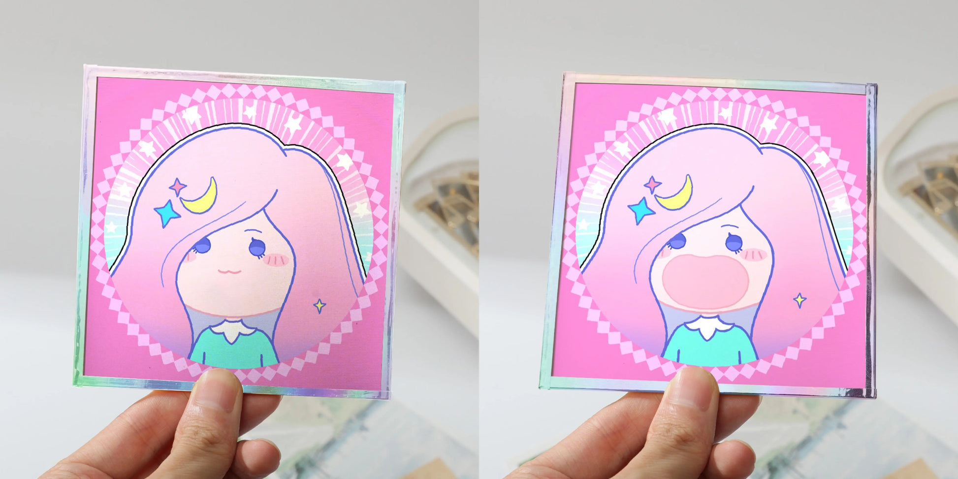 レンチキュラー色紙