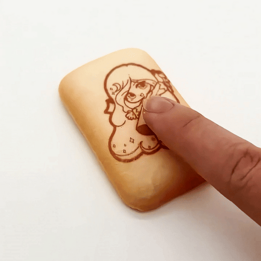 ふわふわ缶バッジ(縦長長方形)