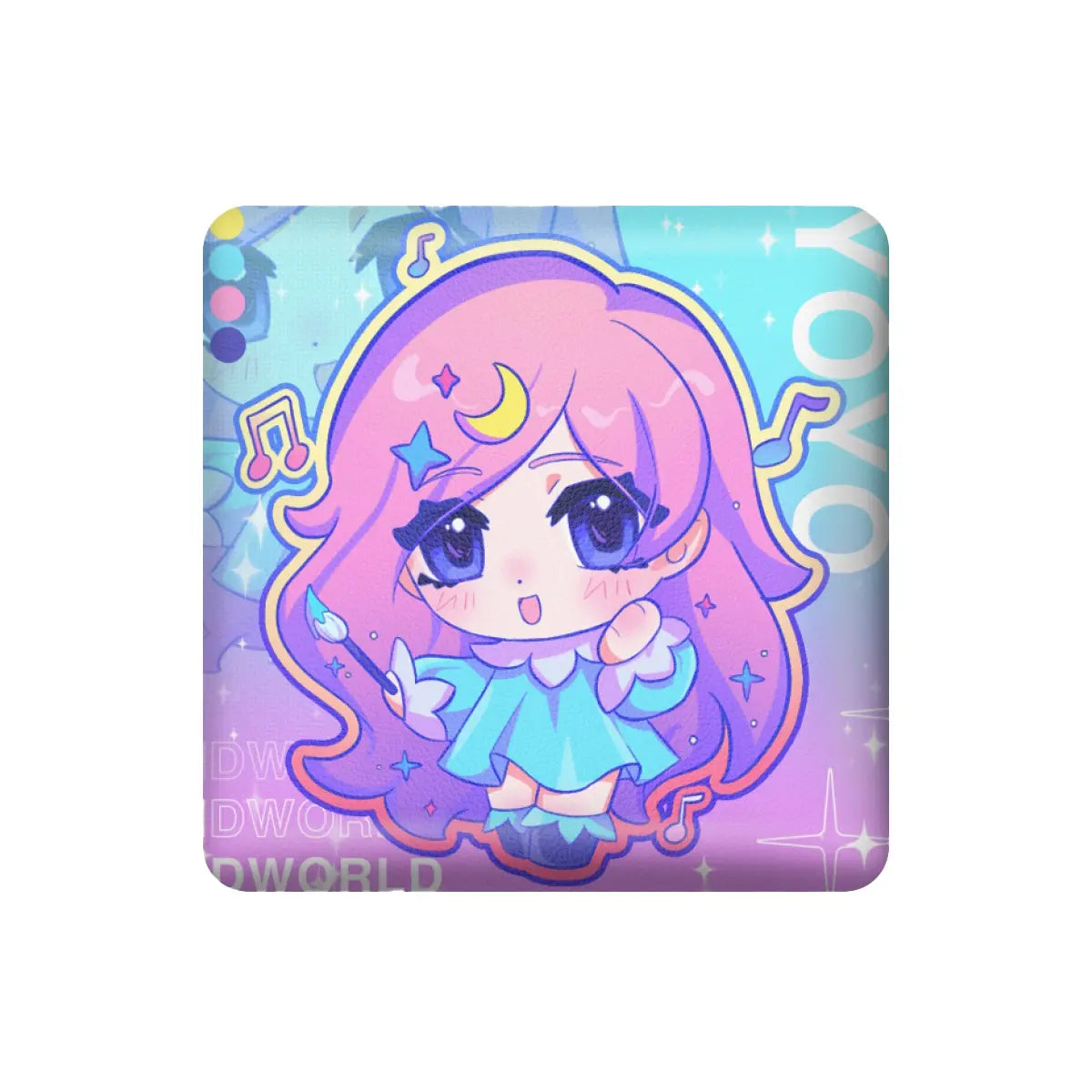 つるもち缶バッジ(スクエア)