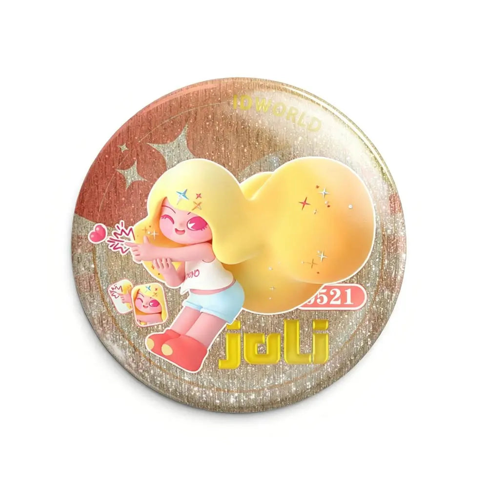 箔押し立体感缶バッジ(58mm)