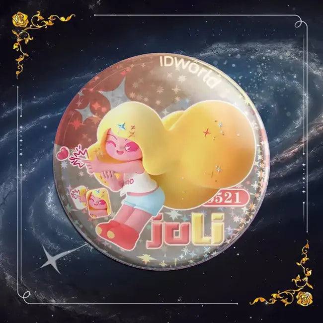 75mm立体感缶バッジ - idworld