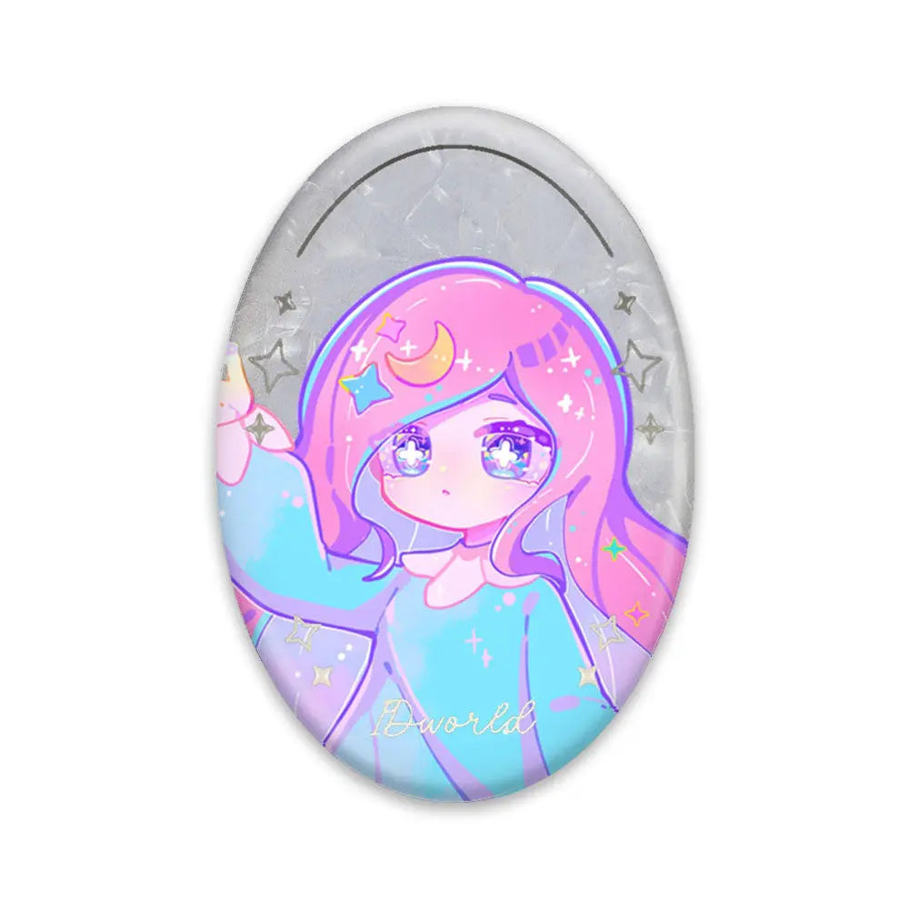 箔押し立体感缶バッジ(楕円)