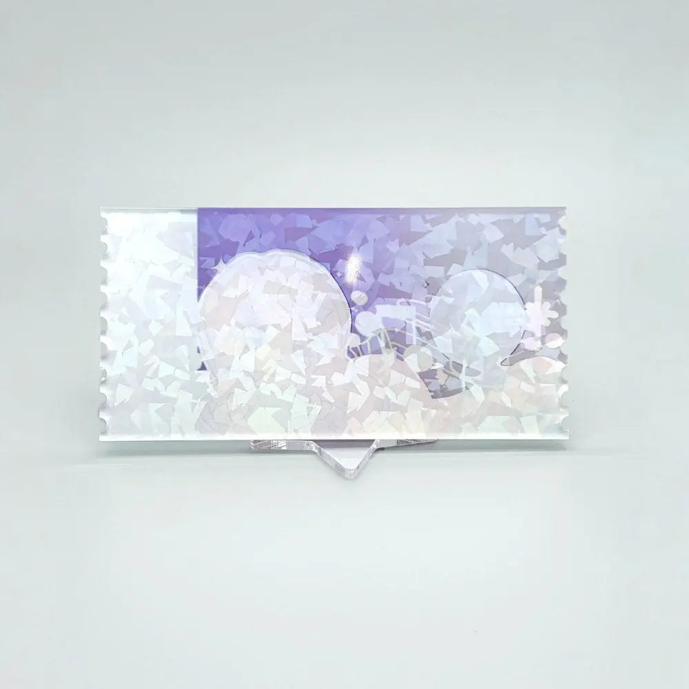 チケット風レインボークリスタルアクリルカード