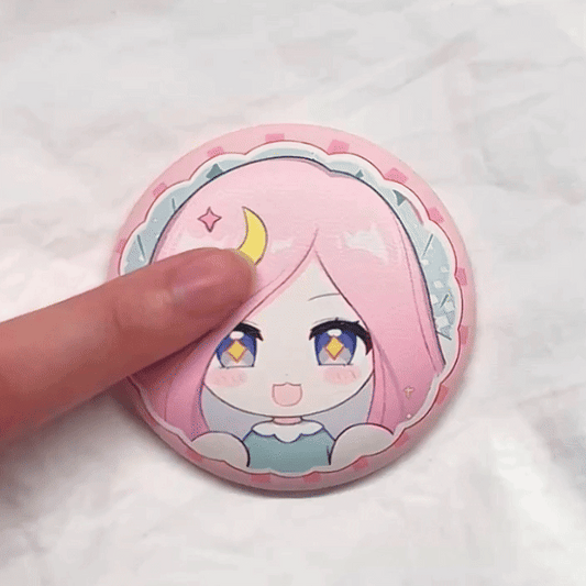 つるもち缶バッジ
