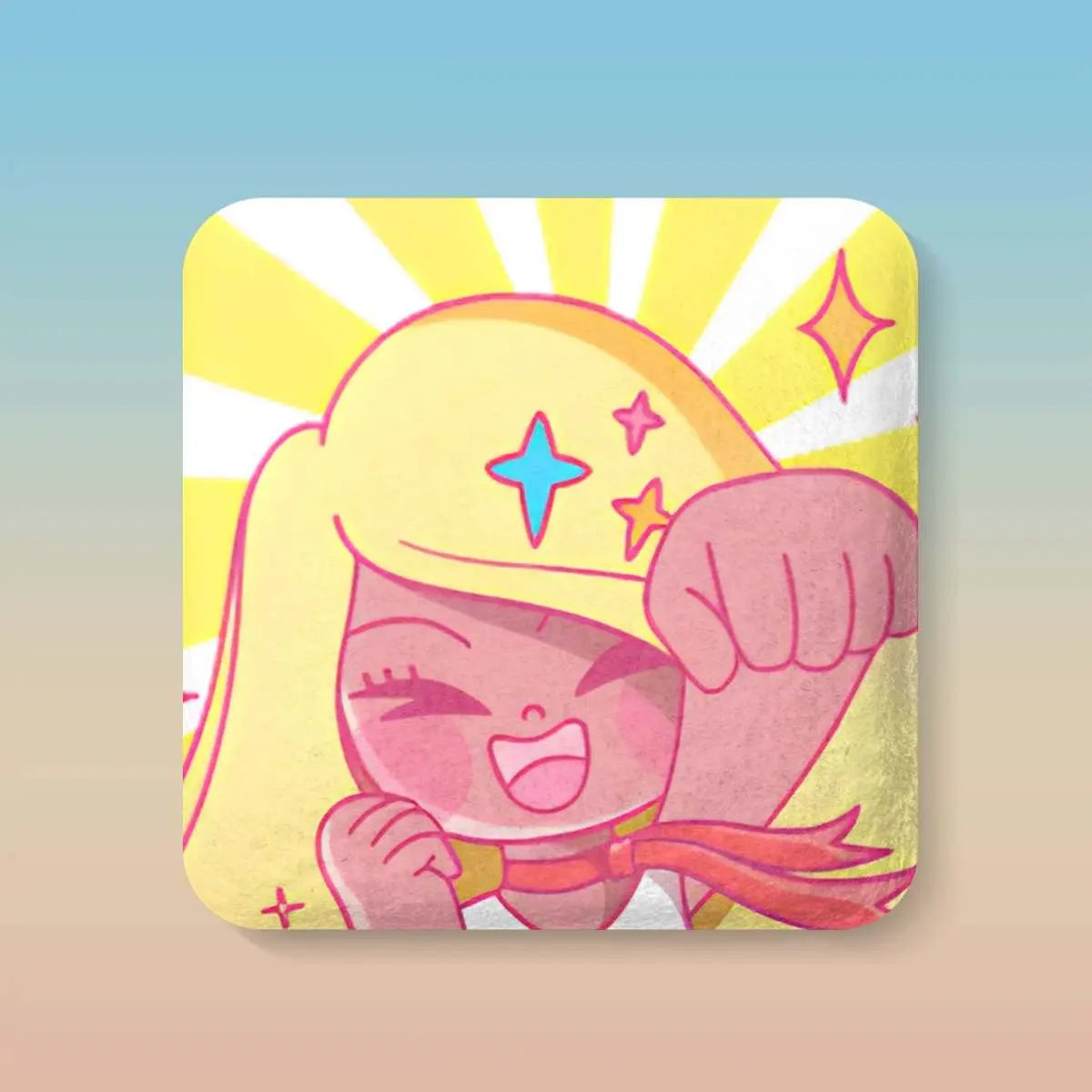 ふわふわ缶バッジ(スクエア) idworld