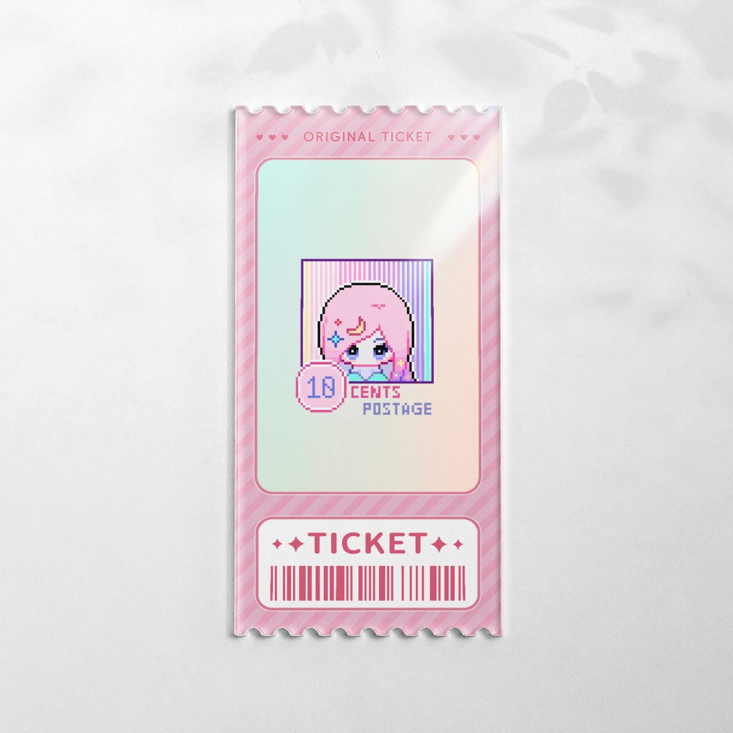 チケット風オーロラアクリルカード