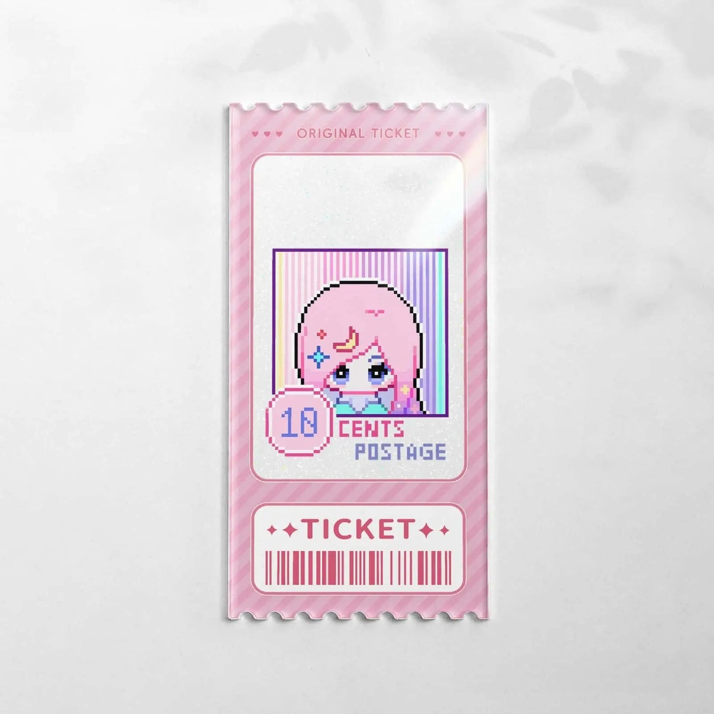 チケット風ラメアクリルカード