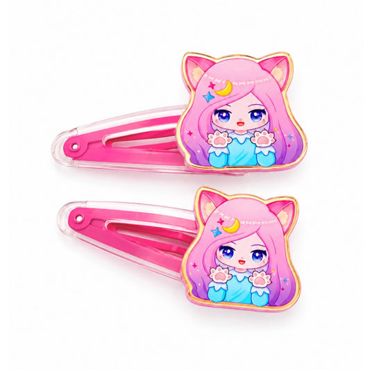 オーロラアクリルヘアクリップ