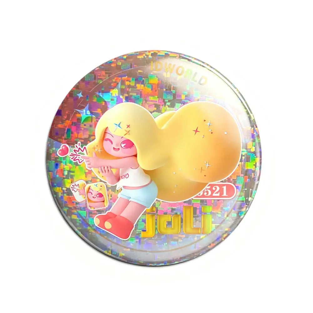 箔押し立体感缶バッジ（58mm） 