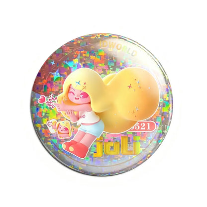 箔押し立体感缶バッジ（58mm） 