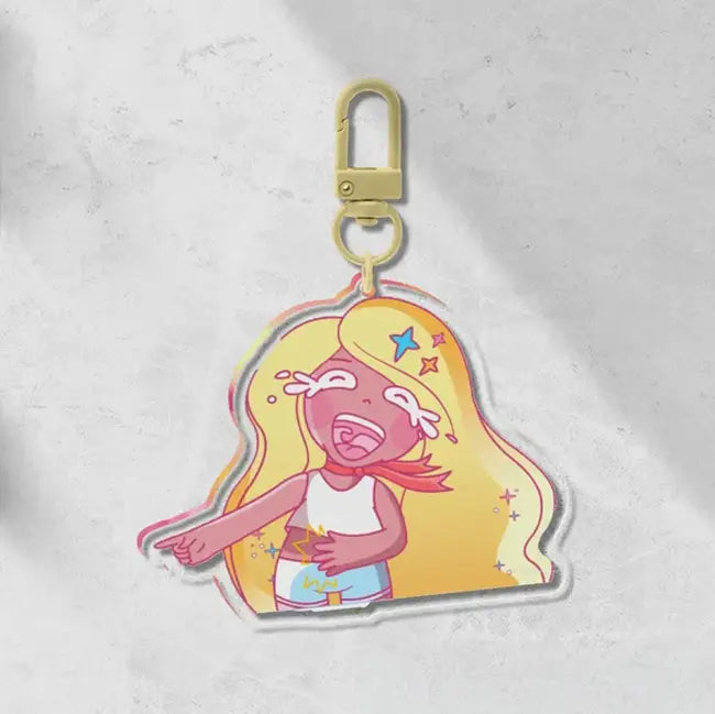 ラメアクリルキーホルダー 