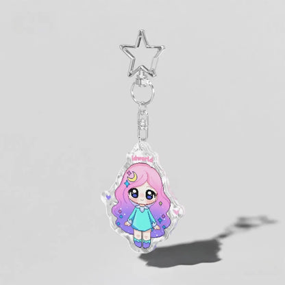 白磁アクリルキーホルダー 