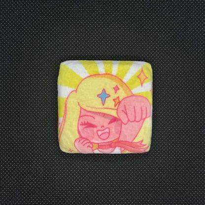 ふわふわ缶バッジ（スクエア） idworld