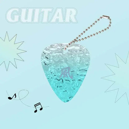 水面加工ピック型アクリルチャーム 