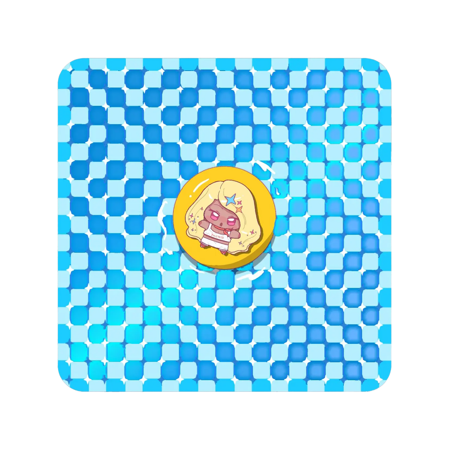 レリーフ箔押しコースター 