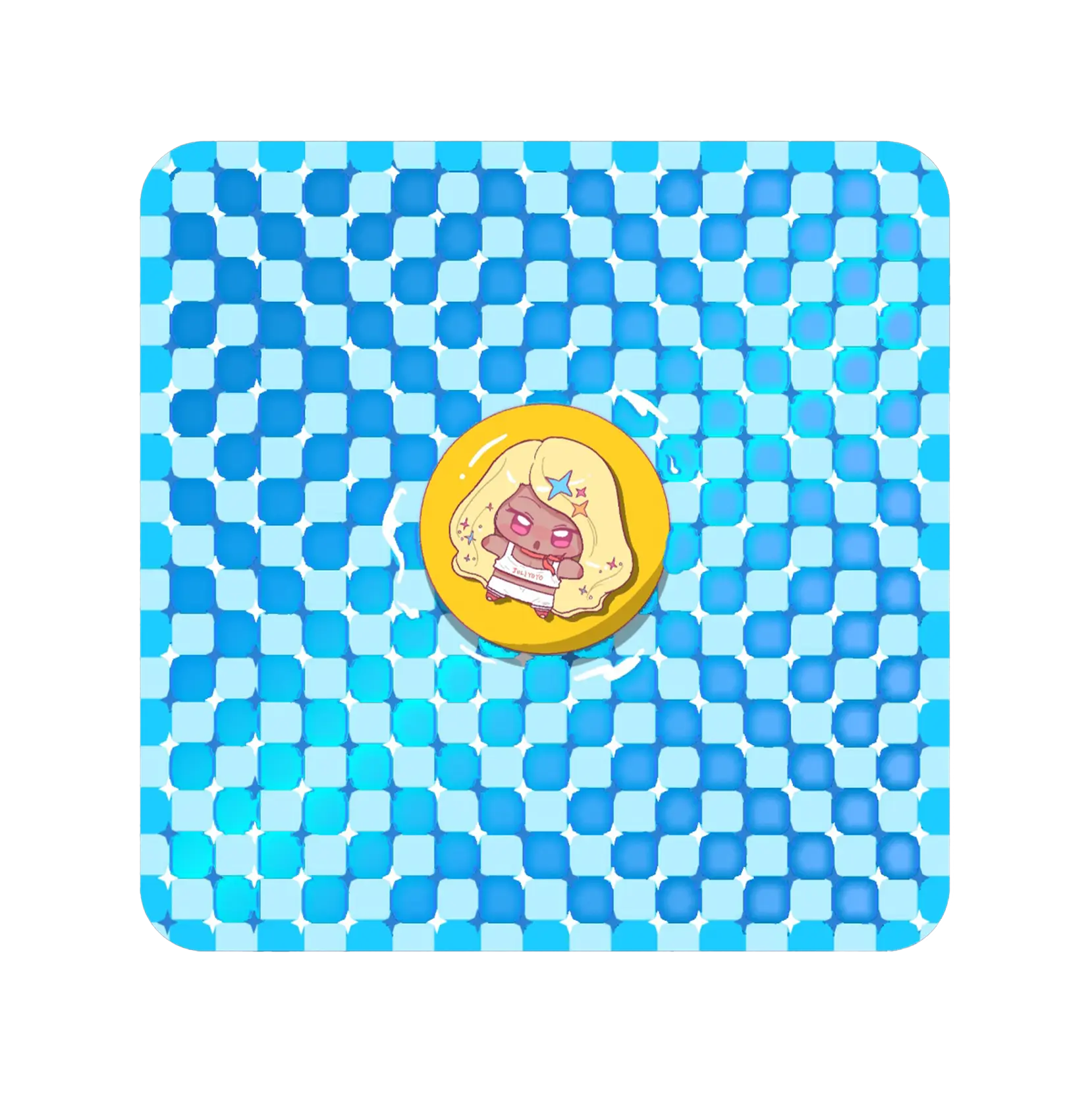 レリーフ箔押しコースター 