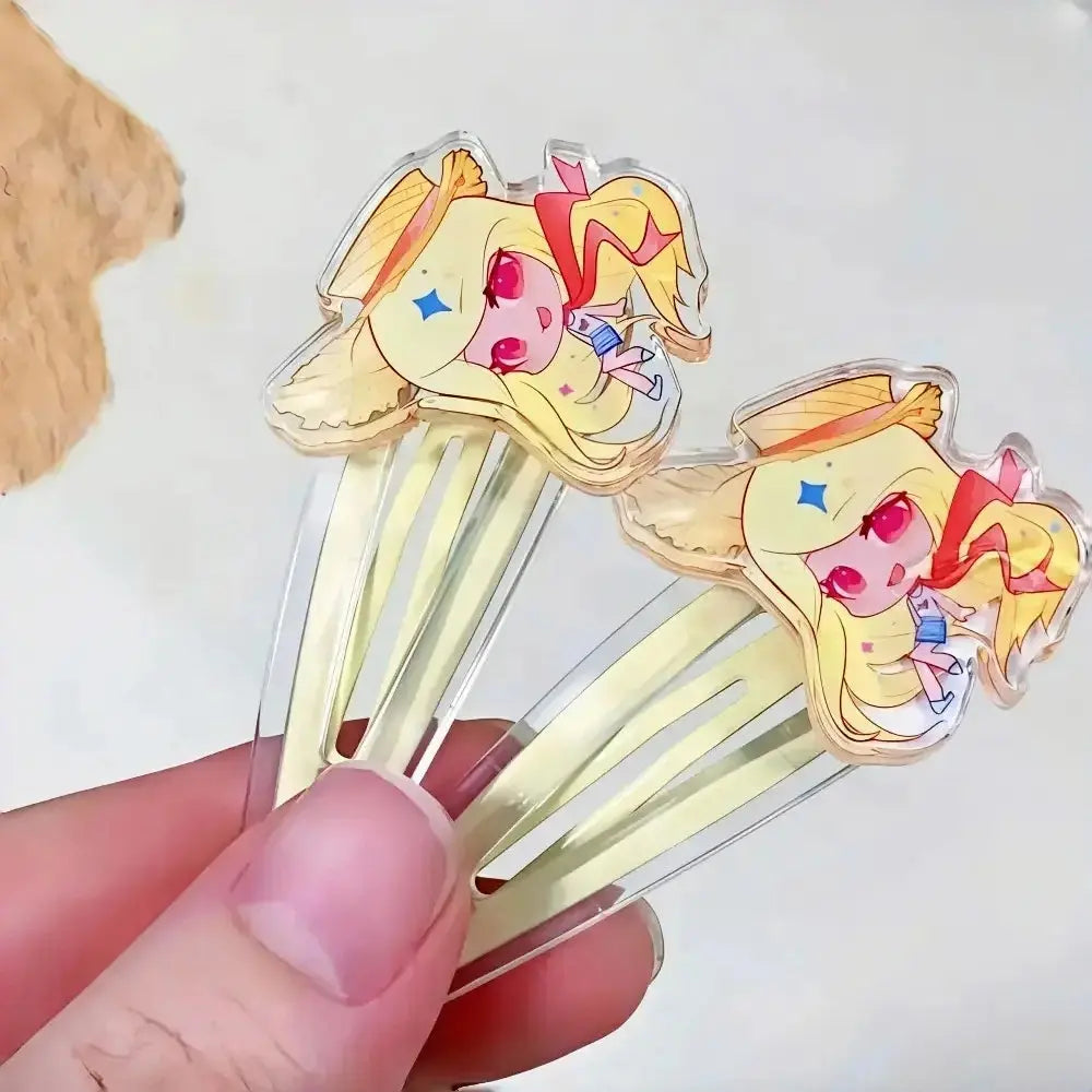 アクリルヘアクリップ 