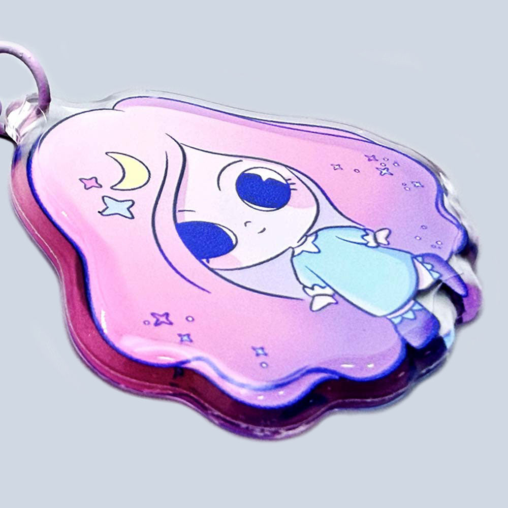 片面ラウンドエッジアクリルキーホルダー