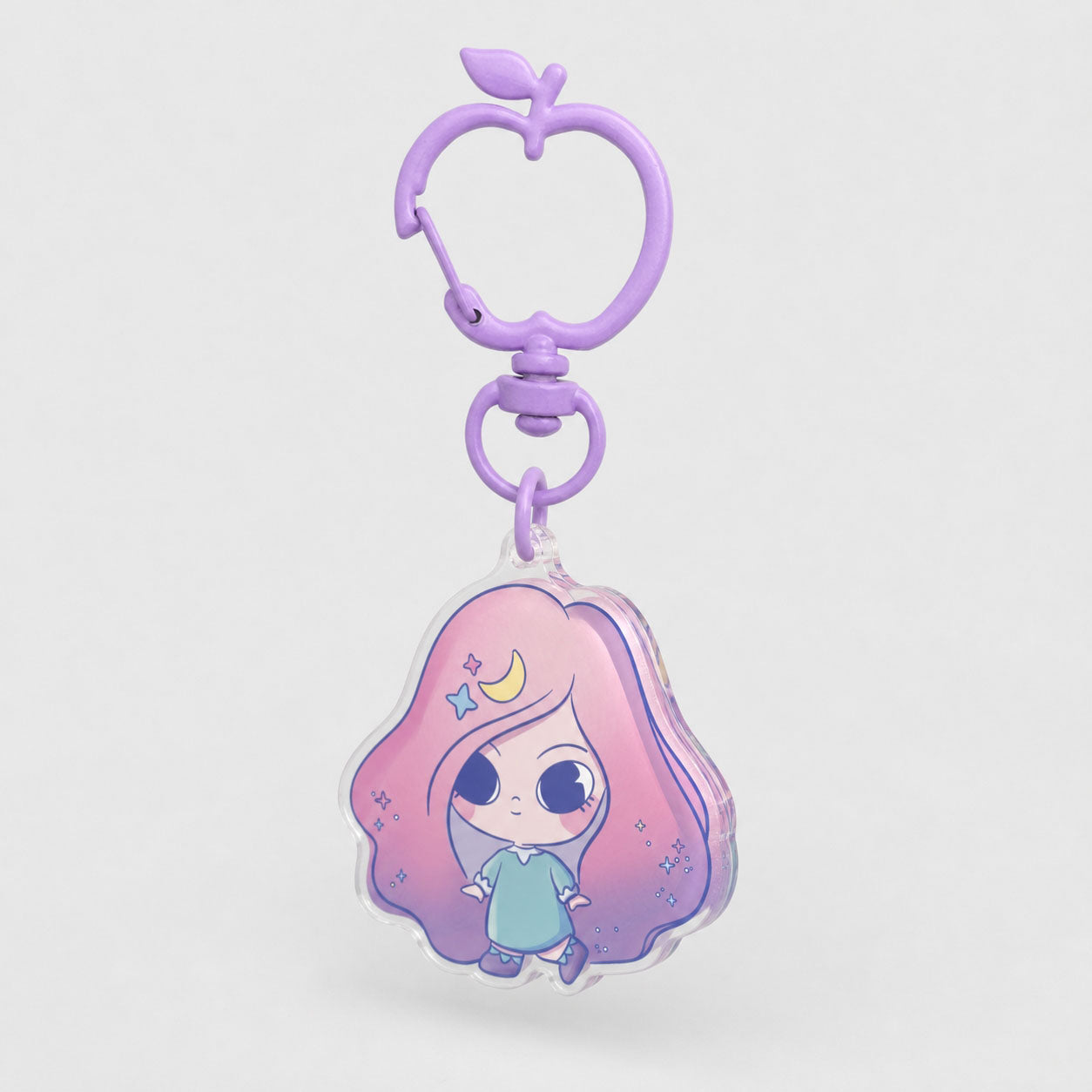 片面ラウンドエッジアクリルキーホルダー