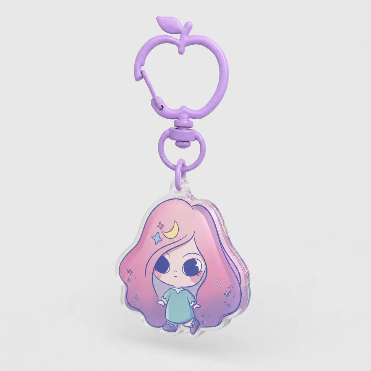 片面ラウンドエッジアクリルキーホルダー 
