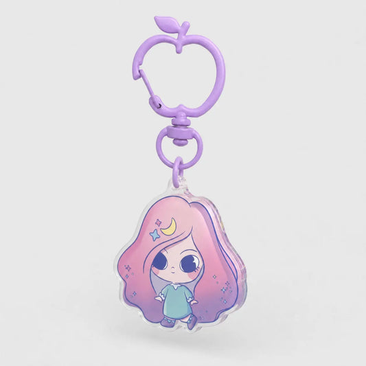 片面ラウンドエッジアクリルキーホルダー 