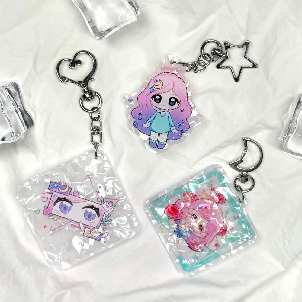 白磁アクリルキーホルダー