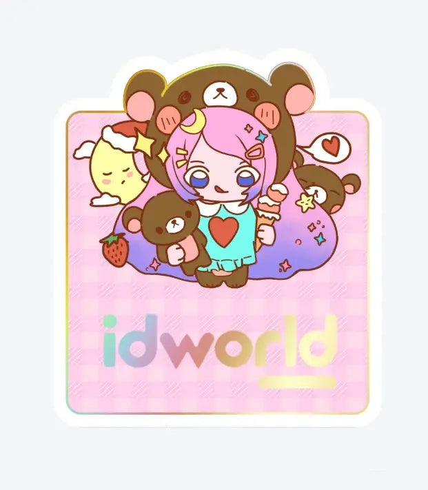 箔押しステッカー 