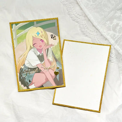 レリーフ箔押し色紙