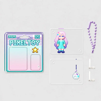 ブリスター風アクリルチャーム 