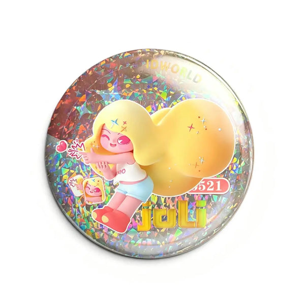 ラミネート箔押し缶バッジ