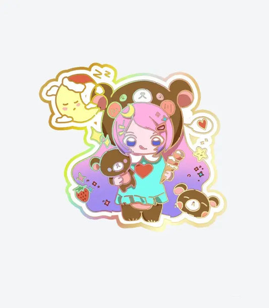 箔押しステッカー 