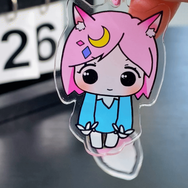 ふりふりしっぽアクキー 