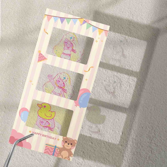 3連光投影チェキ風カード 