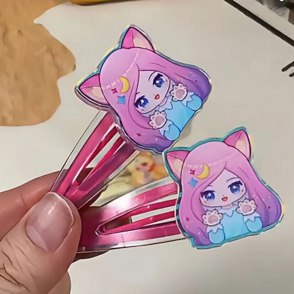 オーロラアクリルヘアクリップ