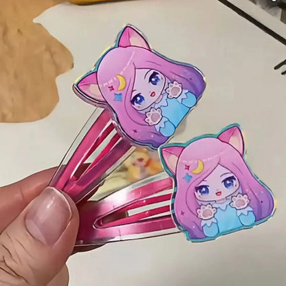 オーロラアクリルヘアクリップ 