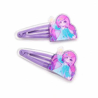 ラメアクリルヘアクリップ 