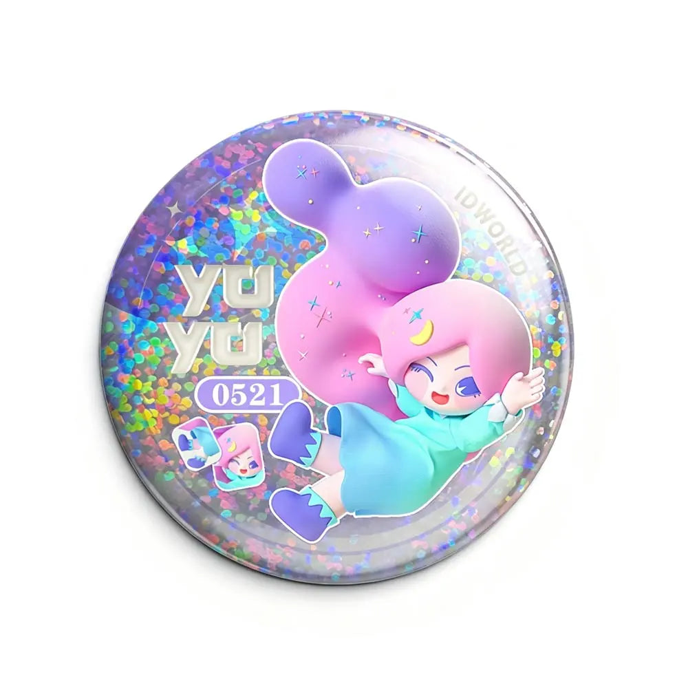 箔押し立体感缶バッジ（58mm） 
