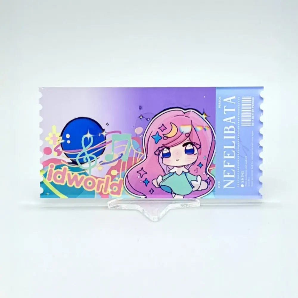 チケット風アクリルカード
