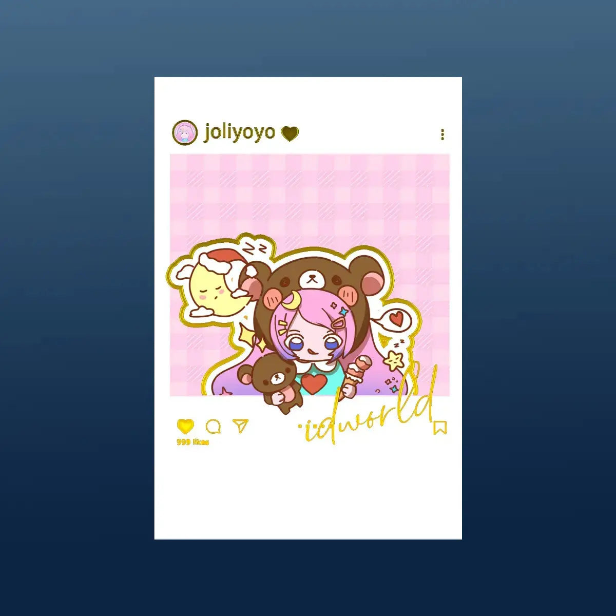 レリーフ箔押しポスト 