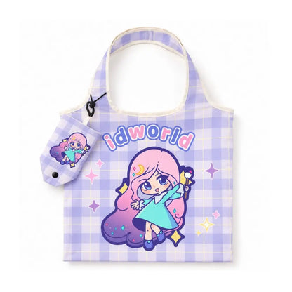 収納ポーチ付き折りたたみエコバッグ（フルプリント） 